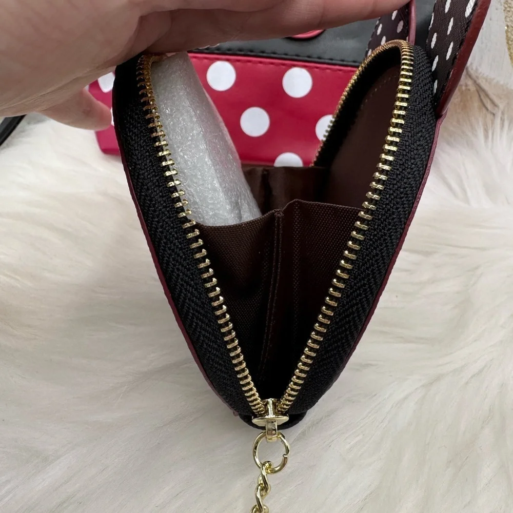 Cute Make-Up Pouch & or Pencil Case and Coin purse, Mini Mouse Inspired Set